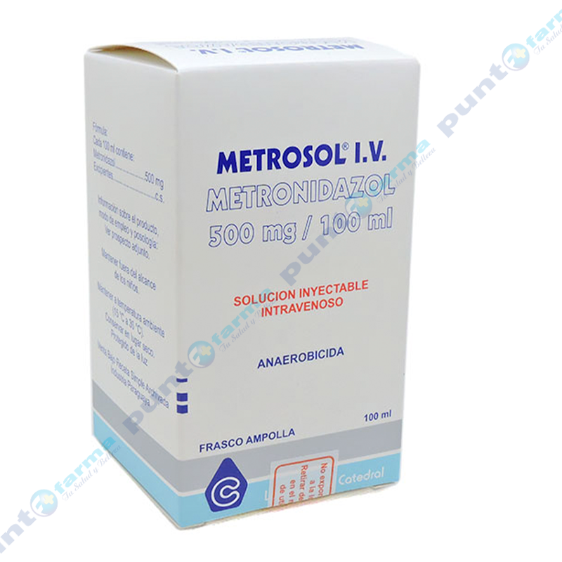 Metrosol I V Metronidazol Mg Solucion Inyectable Cont Frasco Ampolla De ML