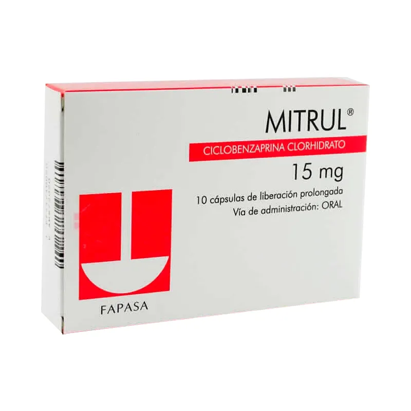 Mitrul 15 mg - Caja de 10 cápsulas