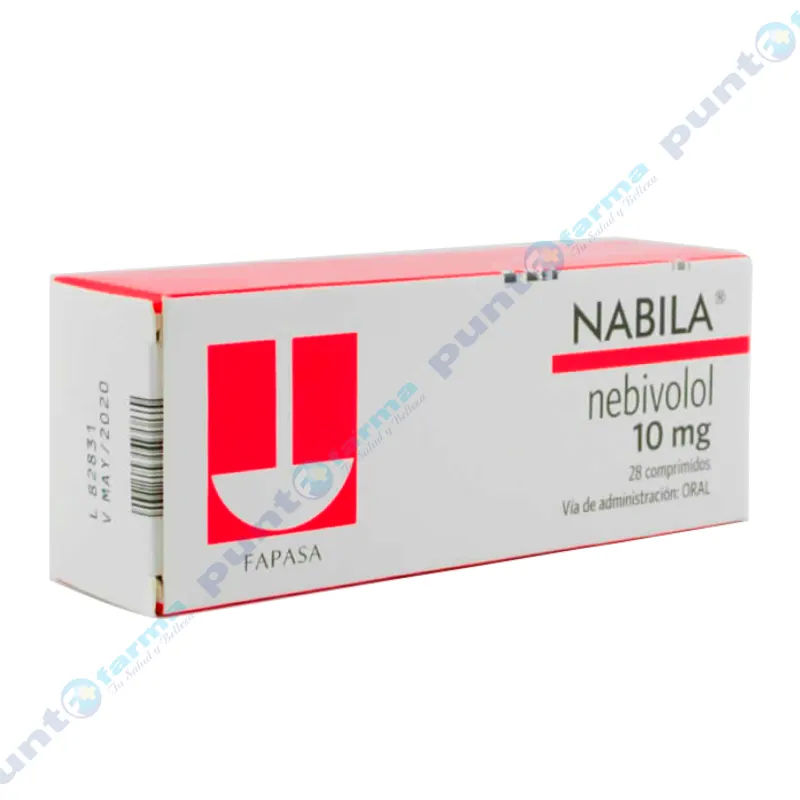 Nabila Nebivolol 10 mg -  Caja de 28 comprimidos