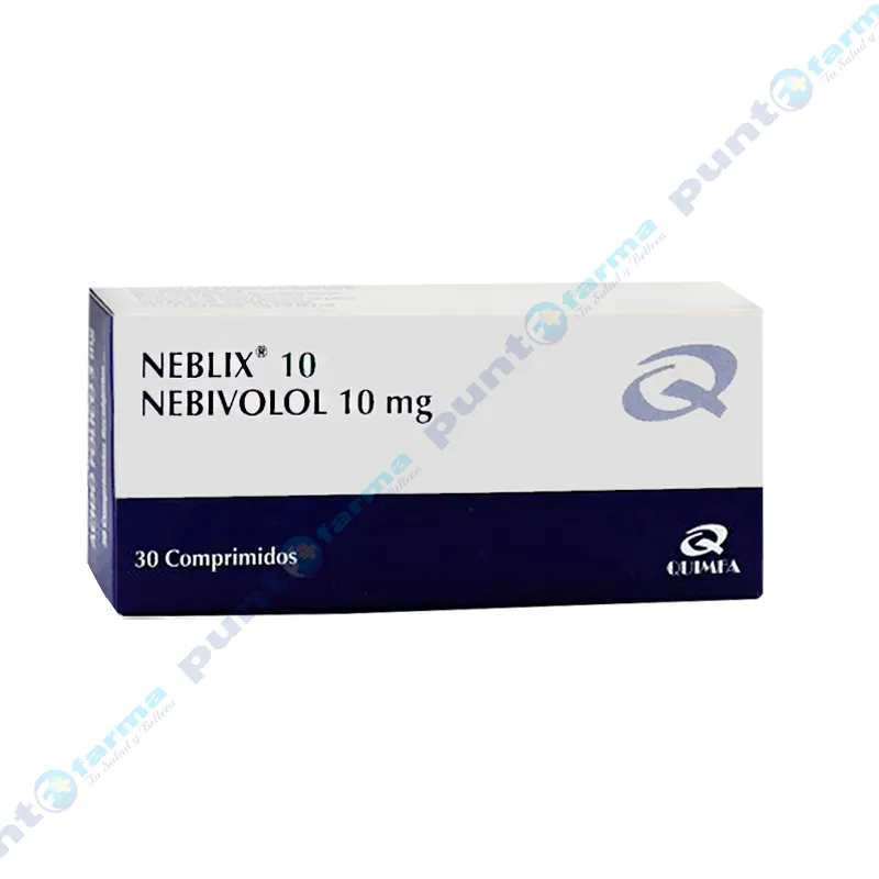 Neblix 10 Nebivolol 10 mg - Caja de 30 comprimidos