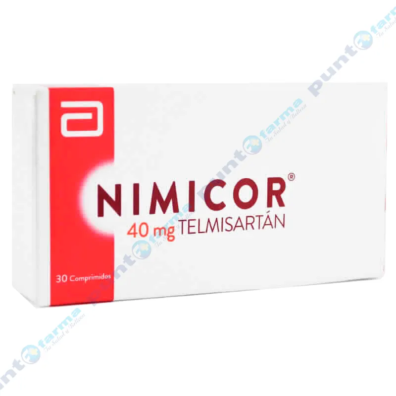 Nimicor Telmisartán 40 mg - Caja de 30 comprimidos