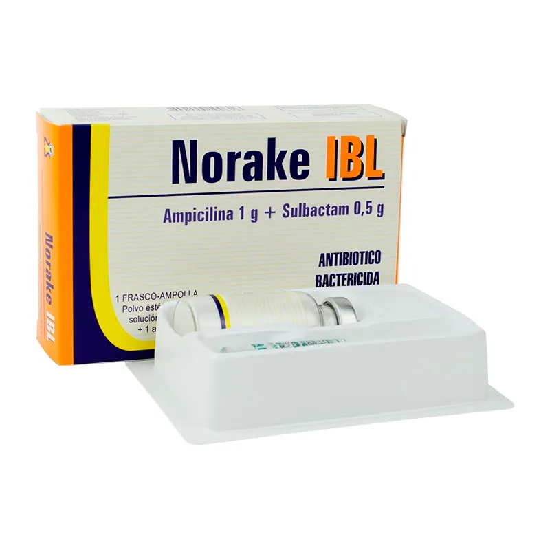 Norake IBL Ampicilina 1 g - Cont. 1 frasco de ampolla 1 ampolla solvente