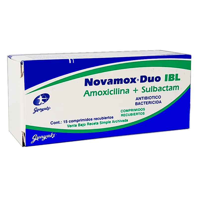 Novamox Duo IBL Amoxicilina - Cont. 15 comprimidos recubiertos