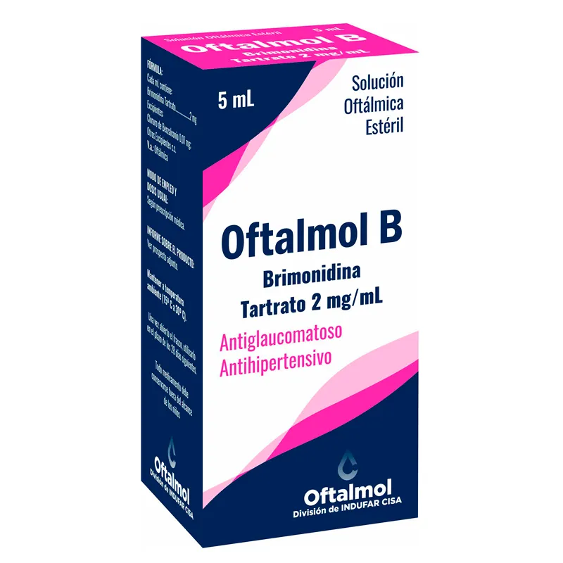 Oftalmol B Brimonidina Tartrato 2 mg Gotas - 5 mL