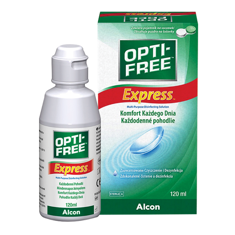 Opti-Free Express - Solución desinfectante 120mL | Punto Farma