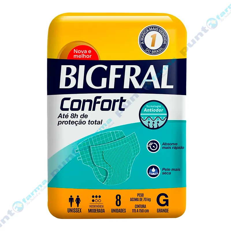 Pañal para Adultos Bigfral Confort G - Cont. 8 unidades