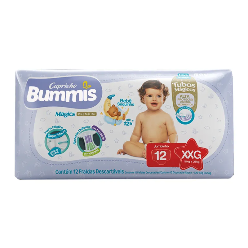 Pañales Capricho Bummis Magics Premium  XXG - Cont. 12 unidades