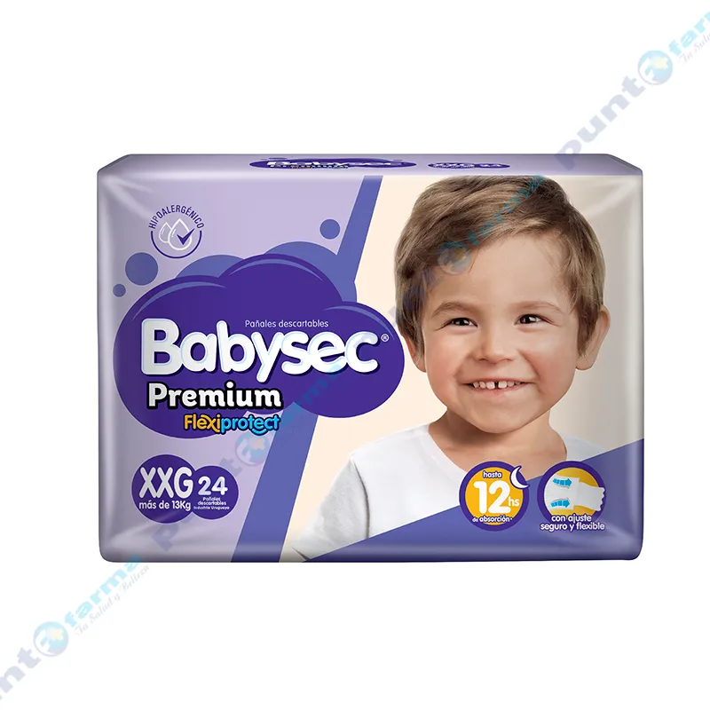 Pañales Premium XXG Babysec - Cont 24 unidades