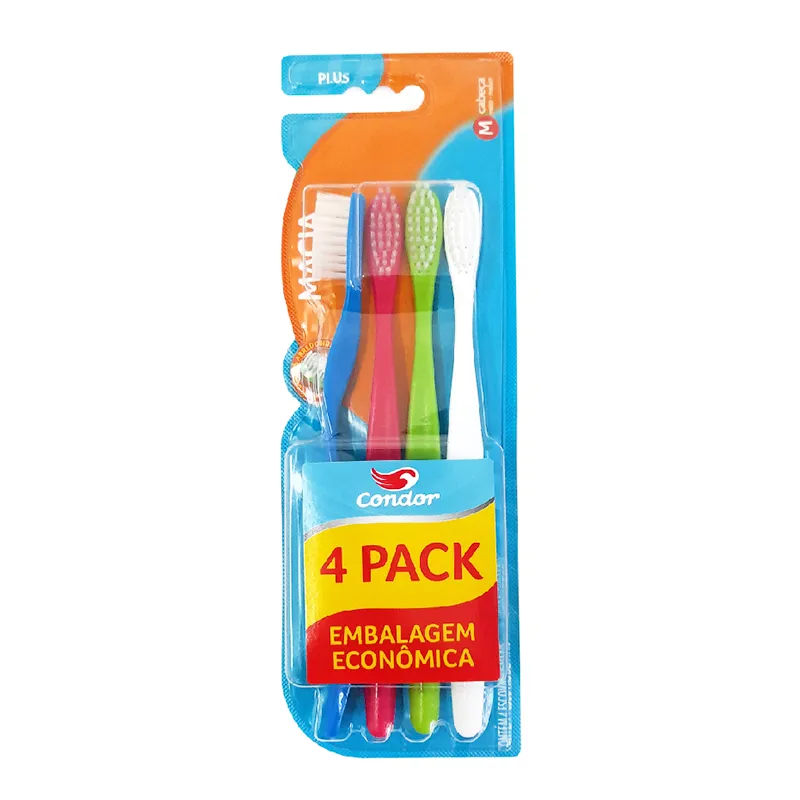 Pack Cepillo Dental Plus - 4 unidades