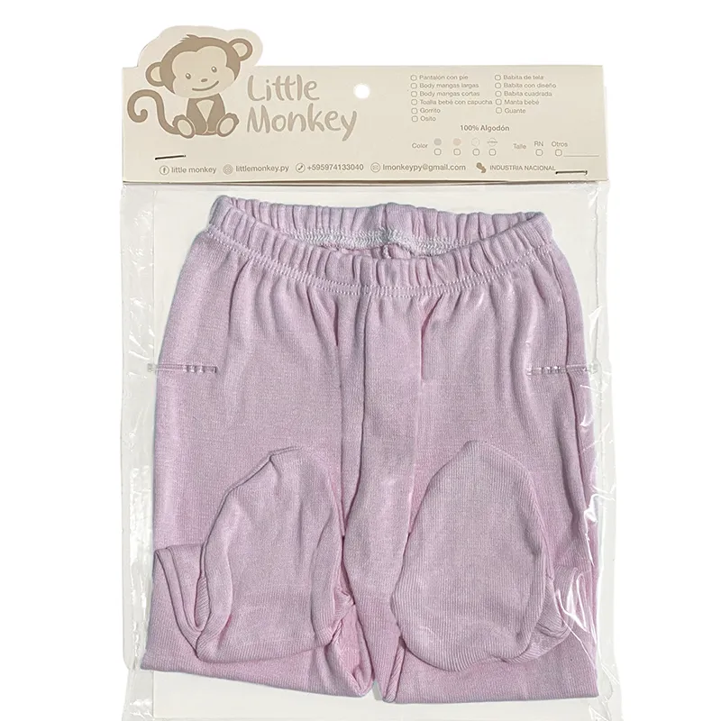 Pantaloncito con pie Recien Nacido Nena - Little Monkey