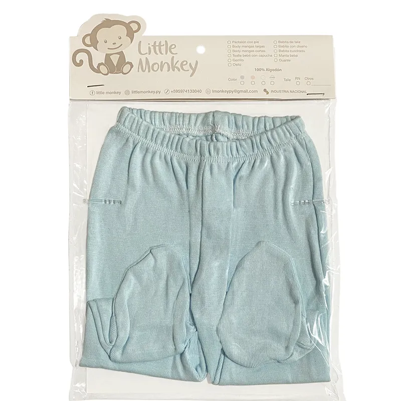 Pantaloncito con pie Recien Nacido Niño Little Monkey