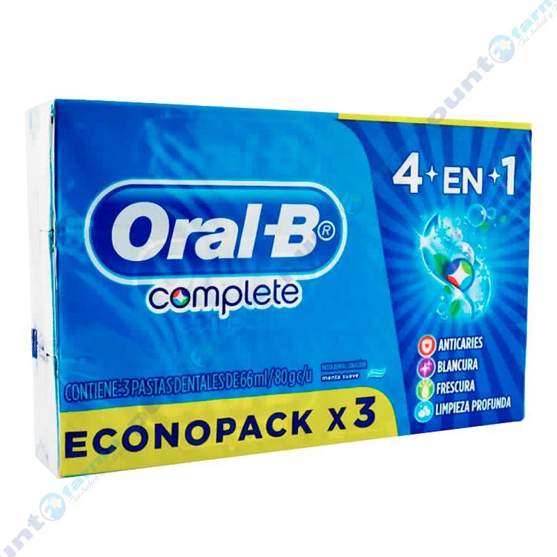 Pasta Dental Oral -B Pack X 3 - Cont .80gr | Punto Farma