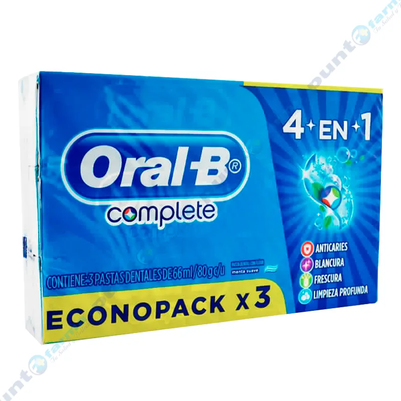 Pasta Dental Oral -B Pack x 3  - Cont .80gr