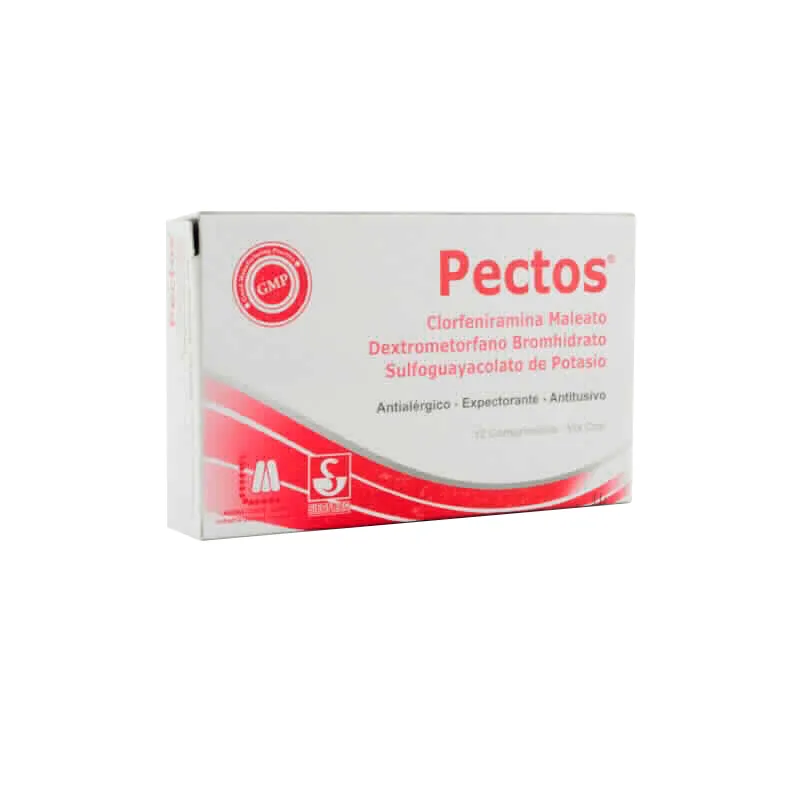 Pectos Clorfeniramina Maleato - Caja de 12 comprimidos