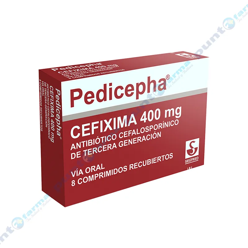 Pedicepha Cefixima 400 mg - Caja de 8 comprimidos recubiertos