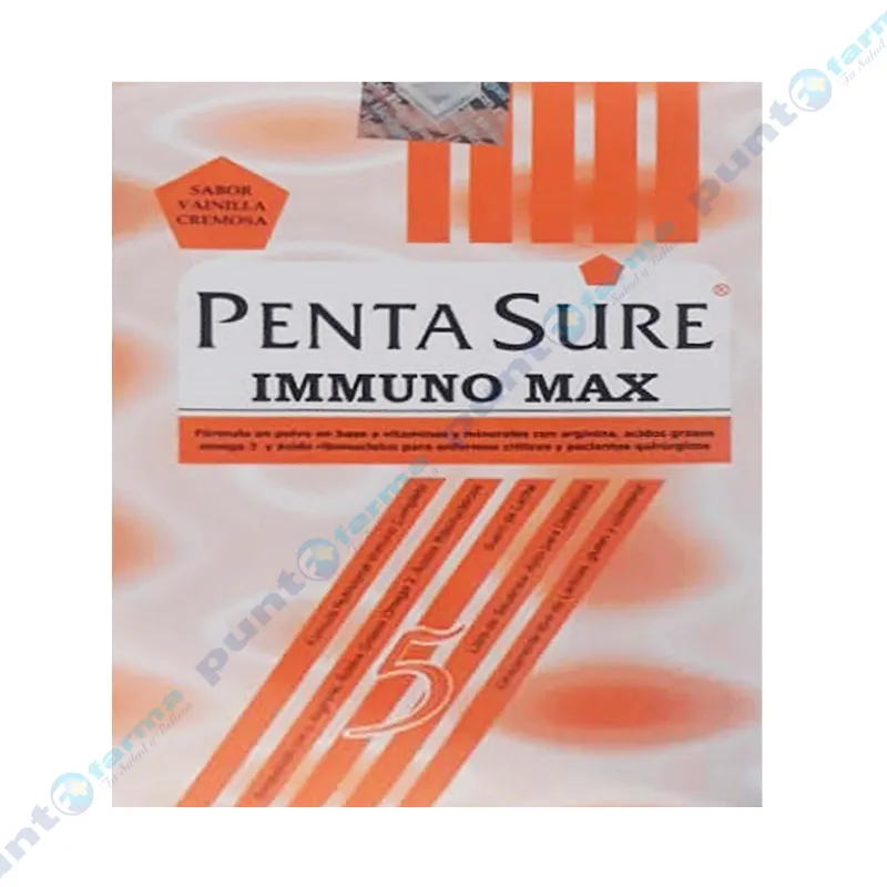 Penta Sure Immuno Max Sabor Vainilla Cremosa - Caja de 4 sobres