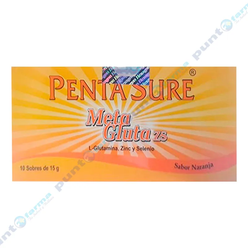 Penta Sure Meta Gluta Sabor Naranja - Caja de 10 Sobres