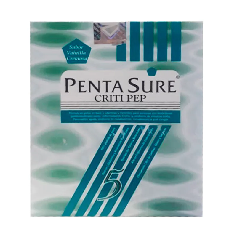 Pentasure Criti Pep Sabor Vainilla Cremoso - Caja de 6 sobres