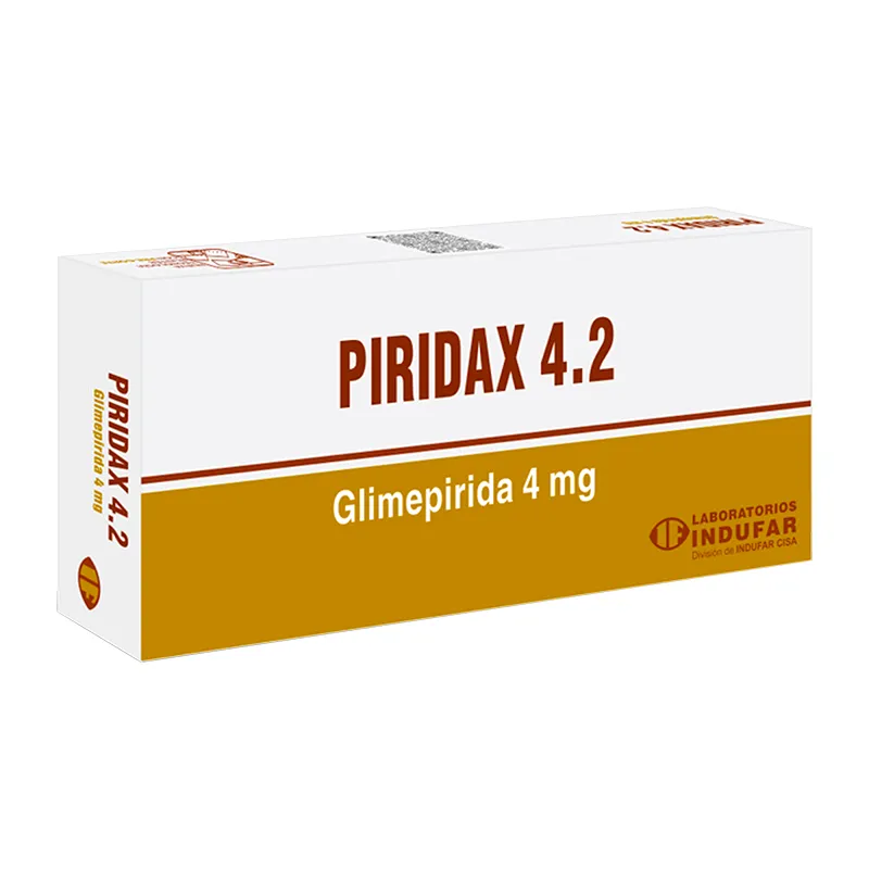 Piridax 4.2 Glimepirida 4 mg - Cont. 30 comprimidos