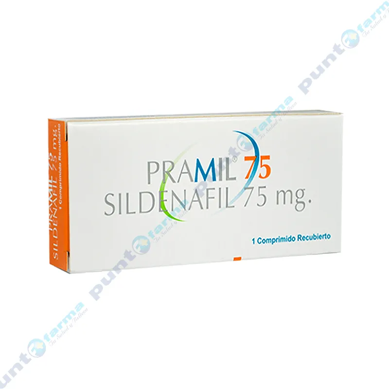 Pramil 75 Sildenafil 75 mg - Caja 1 comprimido recubierto