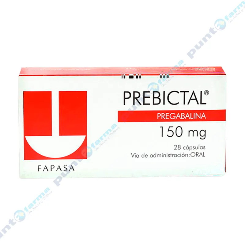 Prebictal  Pregabalina 150 mg - Caja de 28 cápsulas