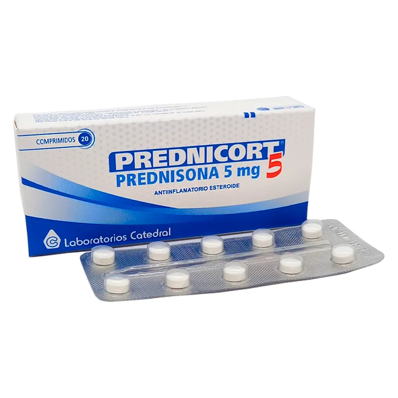 Prednicort 5 Prendisona 5 mg - Caja de 20 Comprimidos