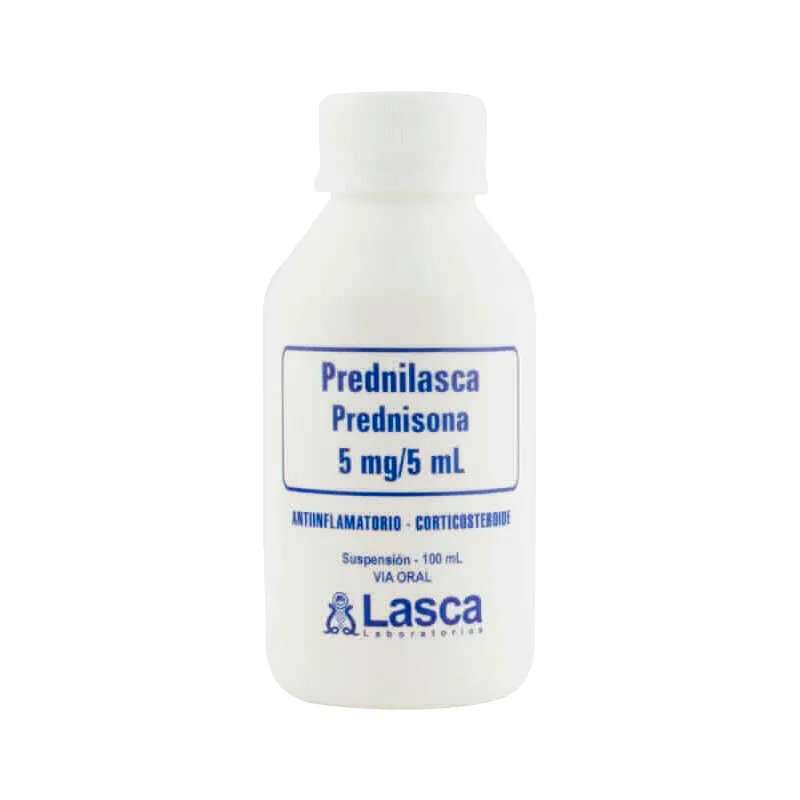 Prednilasca - Prednisona 5 mg/5ml - Suspensión 100 mL
