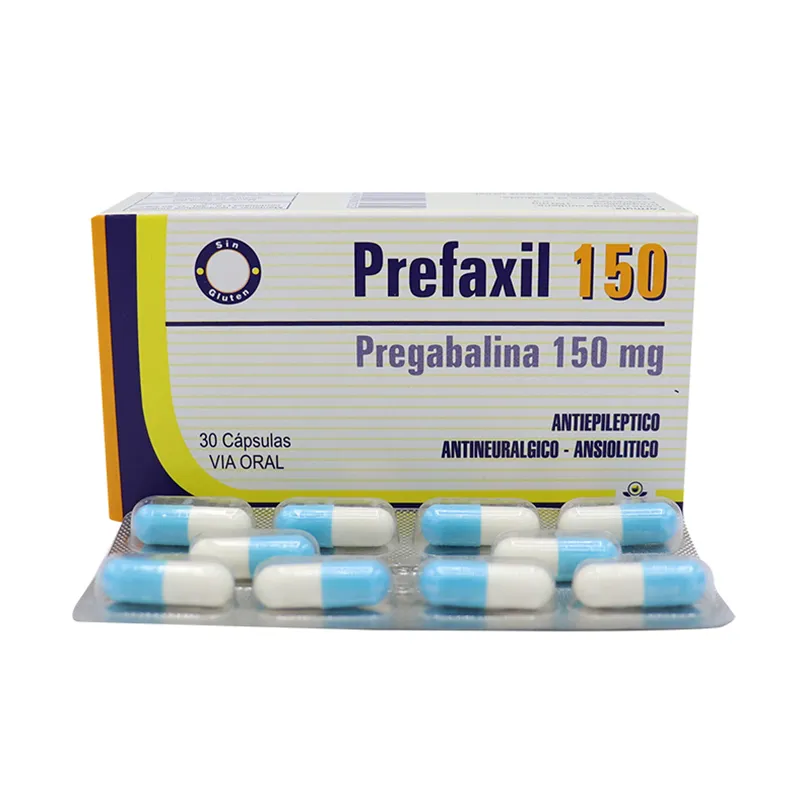 Prefaxil 150 Pregabalina 150 mg - Cont. 30 cápsulas