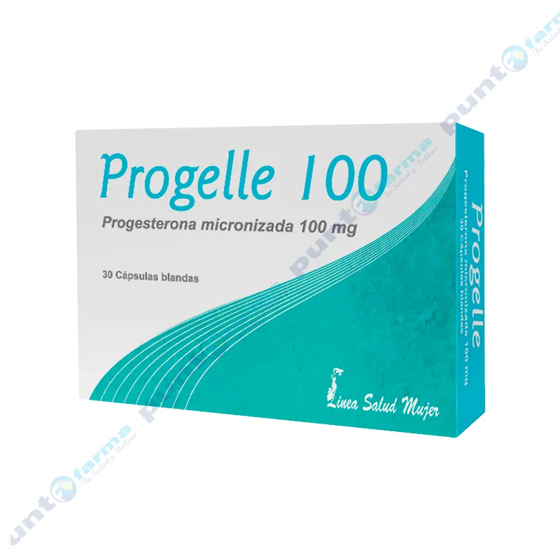 Progelle 100 Progesterona Micronizada 100 mg - Cont. 30 cápsulas blandas