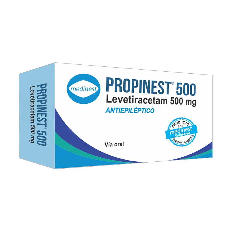 Propinest 500 Levetiracetam 500 mg - Cont. 40 comprimidos recubiertos