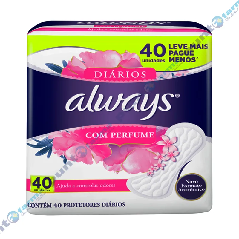 Protector Diario Con Perfume Always - Cont 40 unidades