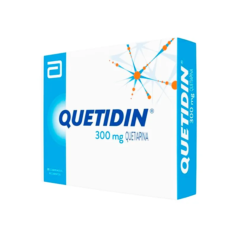 Quetidin Quetiapina 300 mg - Caja de 30 Comprimidos