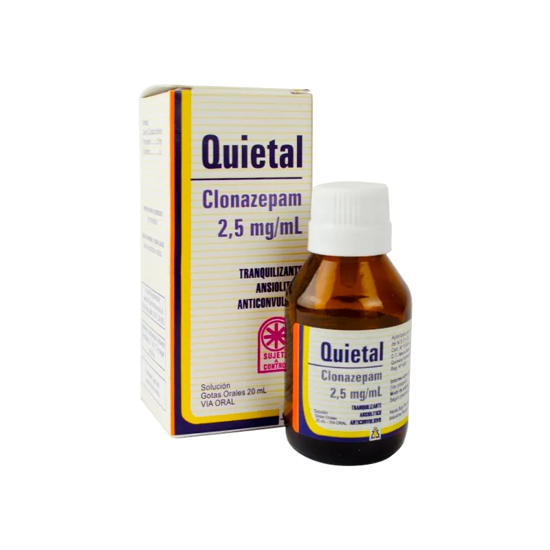 Quietal Clonazepam 2,5 mg - Frasco de 20 mL