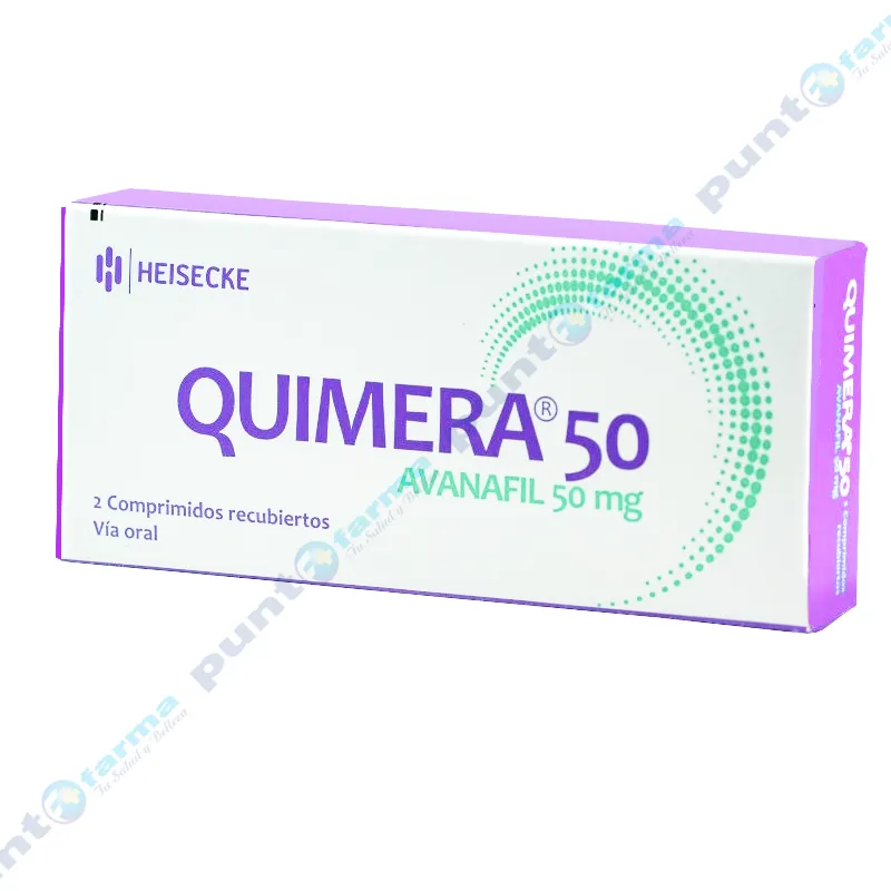 Quimera Avanafil 50 mg - Caja de 2 Comprimidos