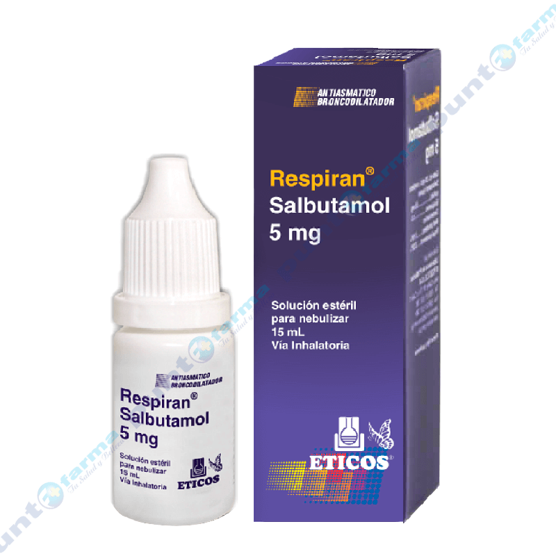 Quedateencasa Punto Farma Respiran Salbutamol 5 Mg Solucion Para Nebulizar 15 Ml