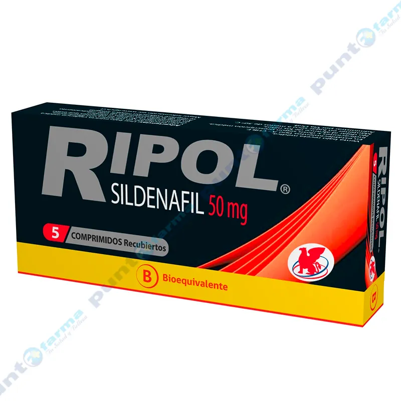 Ripol Sildenafil 50mg - Caja de 5 comprimidos