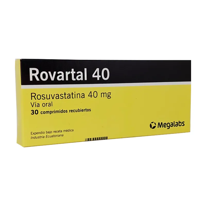 Rovartal Rosuvastatina 40 mg - Contiene 30 comprimidos recubiertos