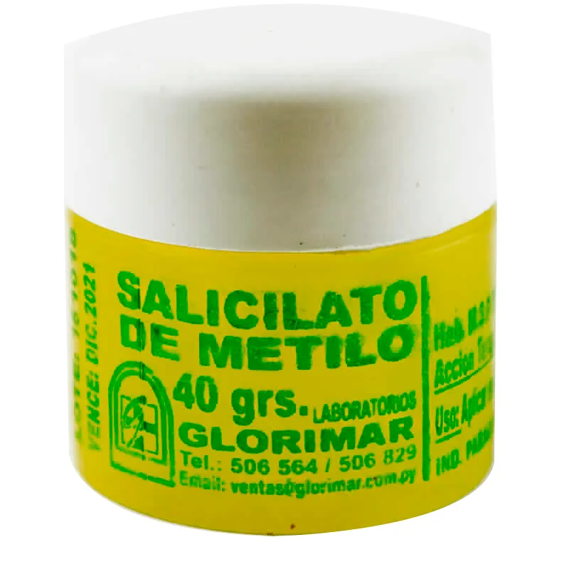 Salicilato de metilo Glorimar - 40grs