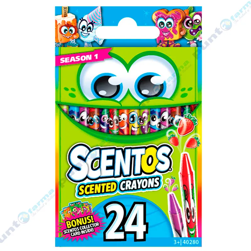 Scentos Scented Crayons - Cont. 24 unidades