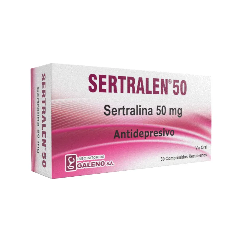 Sertralen 50 Sertralina 50 mg - Cont. 30 comprimidos recubiertos