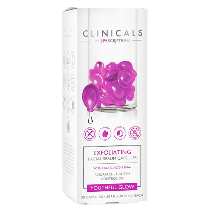 Serum Facial Exfoliante Spascriptions Clinicals - Cont. 30 Caps ...