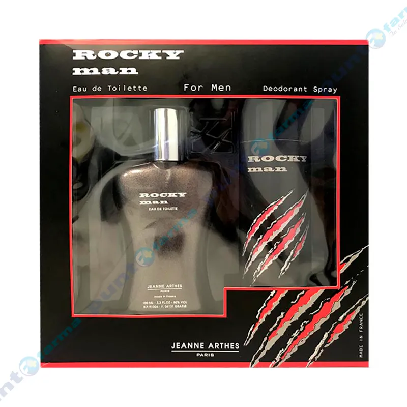 Set Rocky Man Eau de Toilette + Body Spray 200 mL New Design - 100 mL