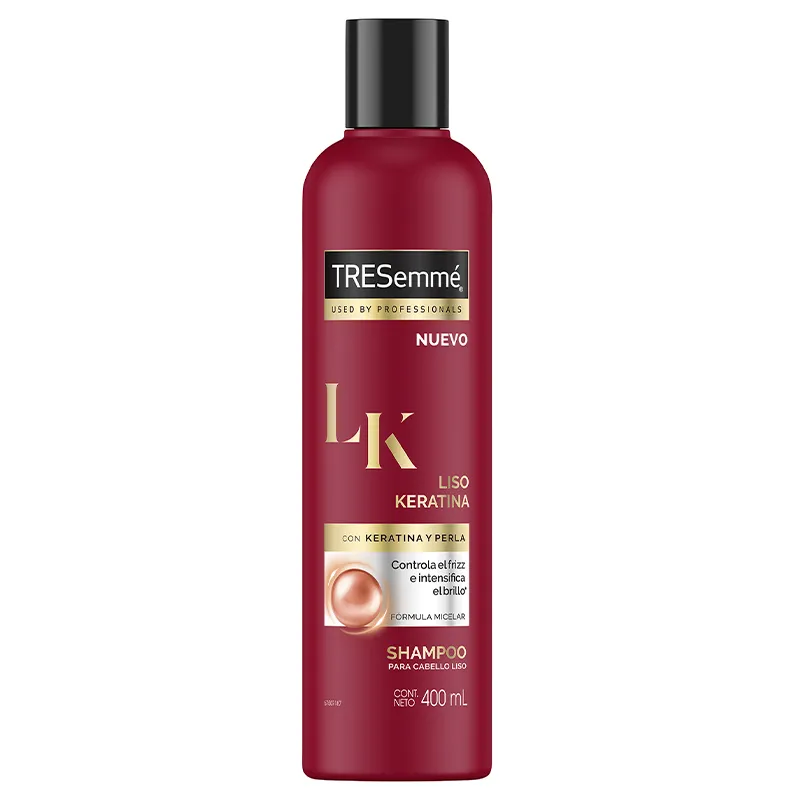 Shampoo Liso Keratina TRESemmé - Cont. 400 mL