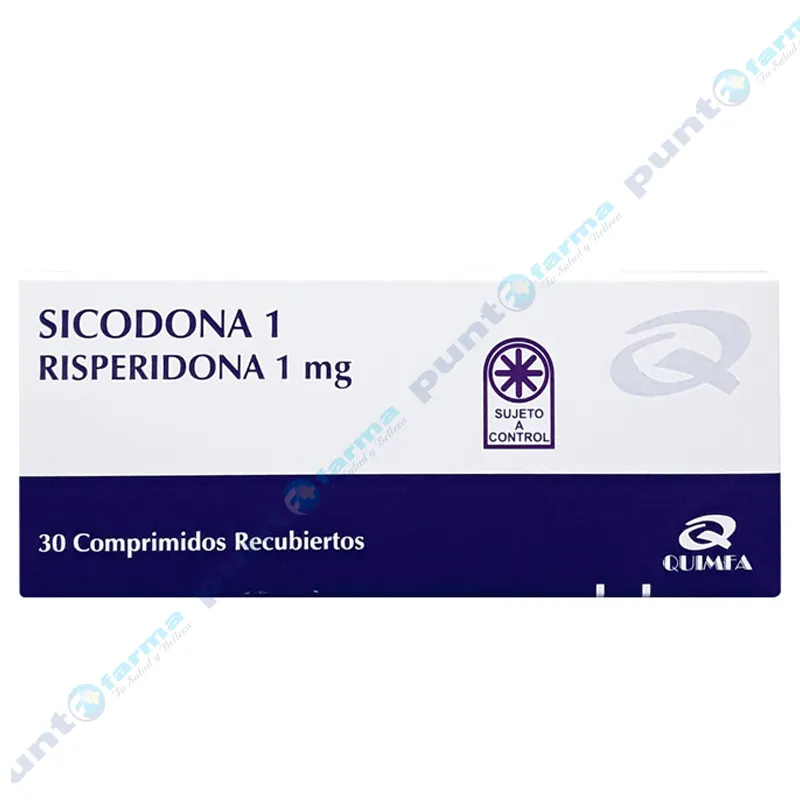 Sicodona 1 Risperidona 1 mg - Cont. 30 comprimidos recubiertos