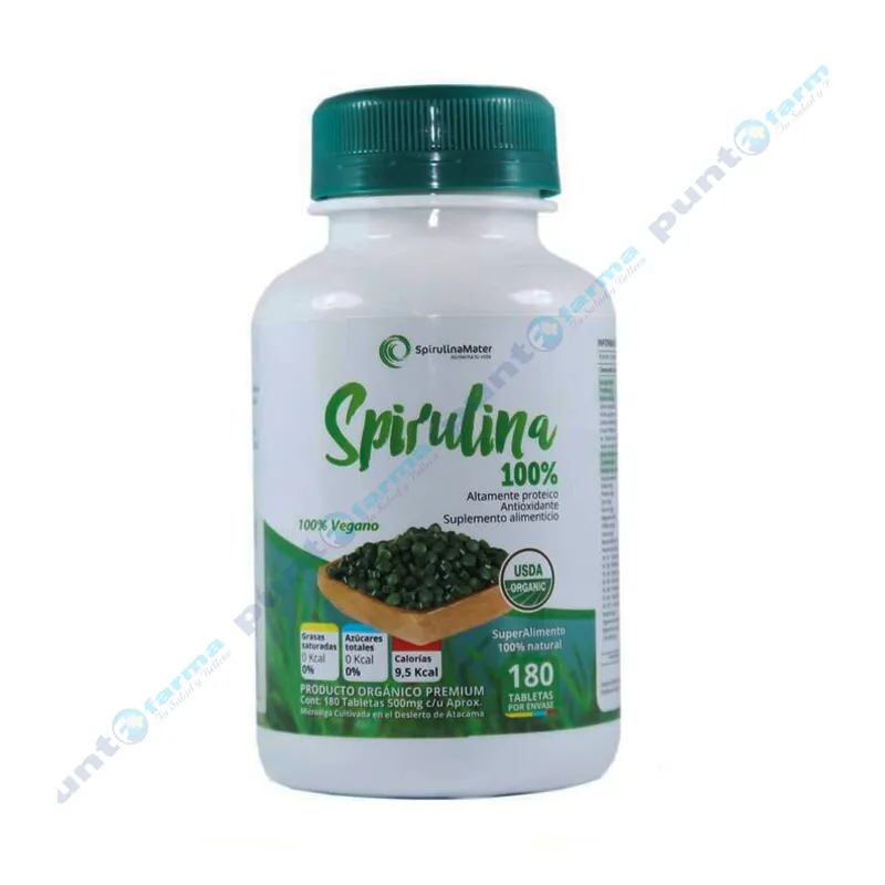 Spirulina 100% SpirulinaMater - Cont. 180 Tabletas