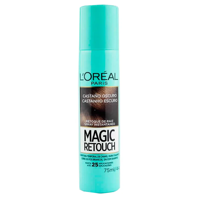 Spray retocarraíces instantáneo L'oreal Paris - Castaño Oscuro