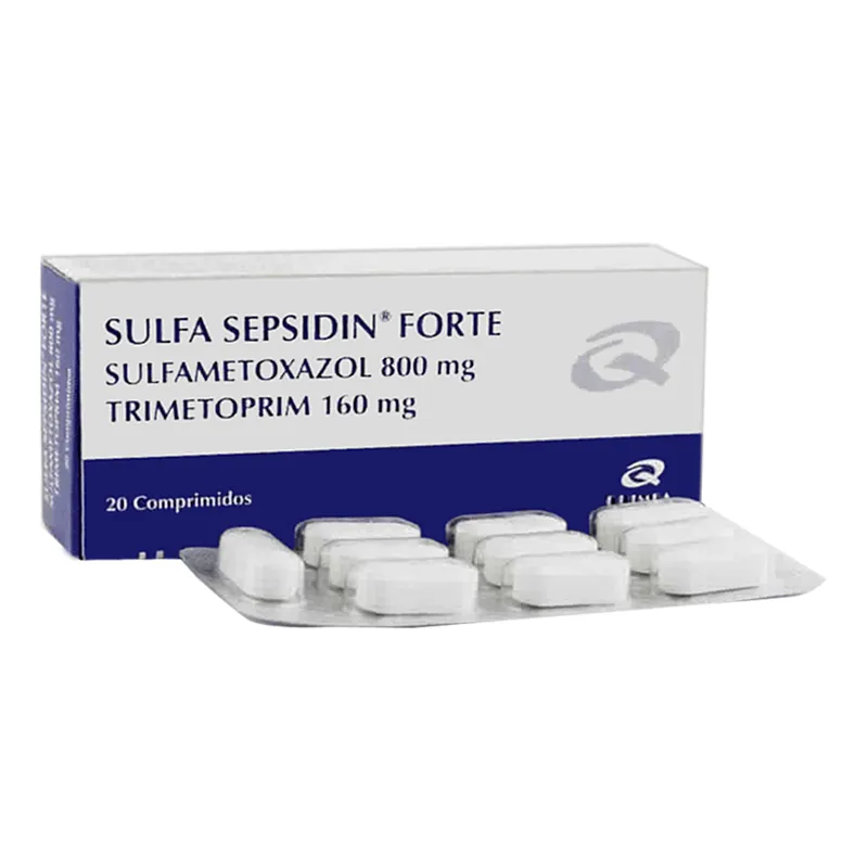 Sulfa Sepsidin Forte - Contenido de 20 Comprimidos