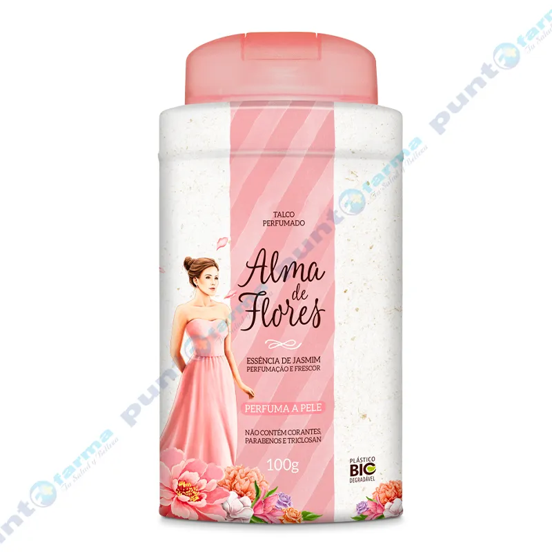 Talco Perfumado Esencia de Jasmin Alma de Flores - 100 gr