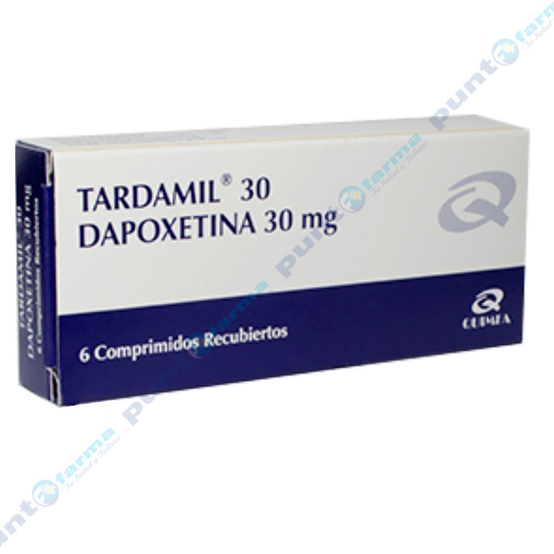 Tardamil 30 Dapoxetina 30mg - Caja de 6 comprimidos | Punto Farma