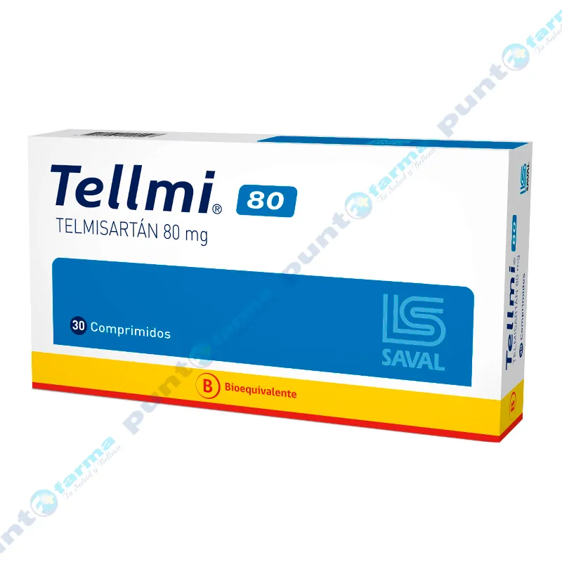 Tellmi 80 Telmisartán 80 mg - Cont. 30 comprimidos